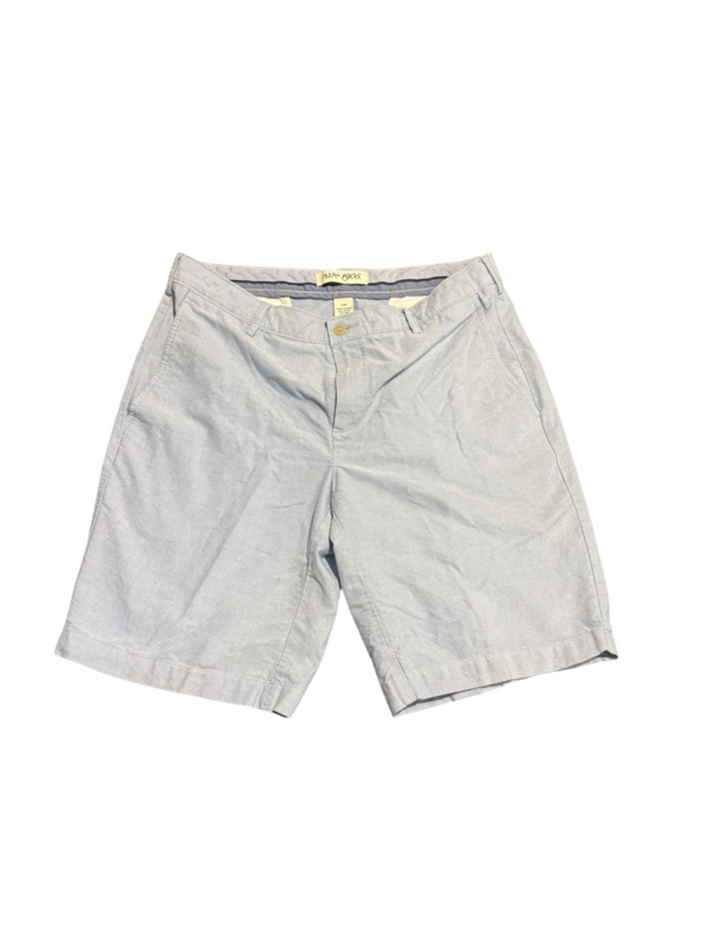 Jos A Bank 1905 Men's Light Blue Flat Front Chino Shorts Size 34